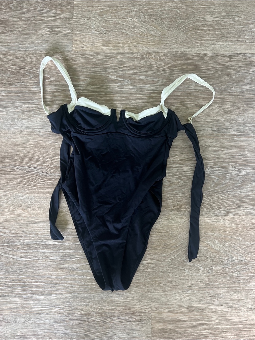 Monday Swimwear Black Bandeau One-Piece Swimsuit